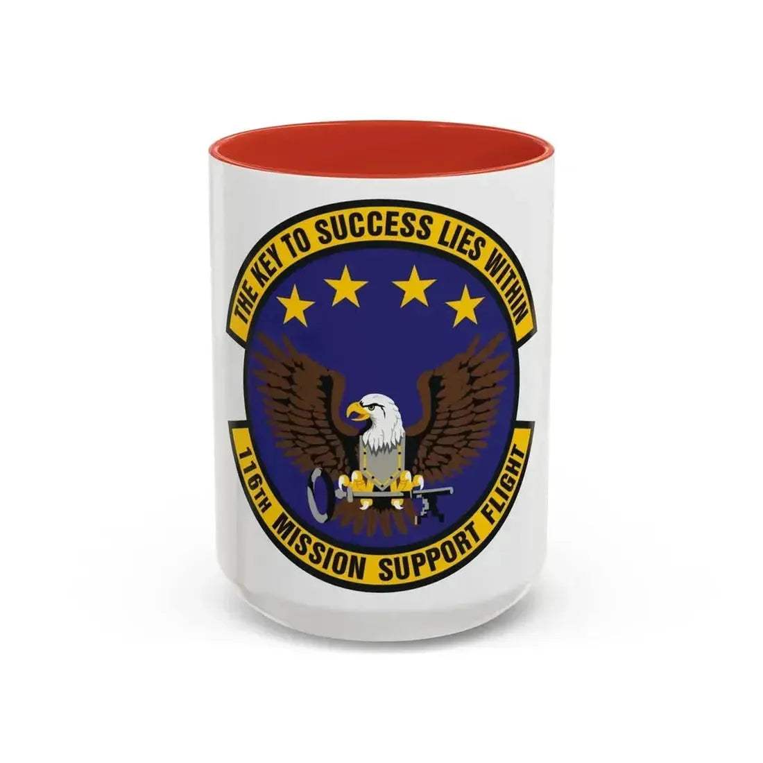 116th Mission Support Flight (U.S. Air Force) Accent Coffee Mug 15oz Red - Go Mug Yourself