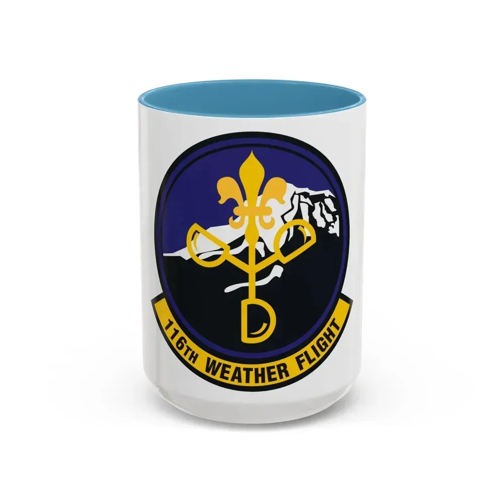 116th Weather Flight (U.S. Air Force) Accent Coffee Mug 15oz Light Blue - Go Mug Yourself