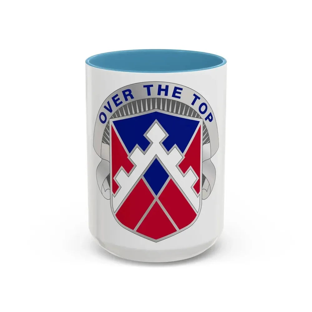 117 Engineer Brigade 2 (U.S. Army) Accent Coffee Mug 15oz Light Blue - Go Mug Yourself