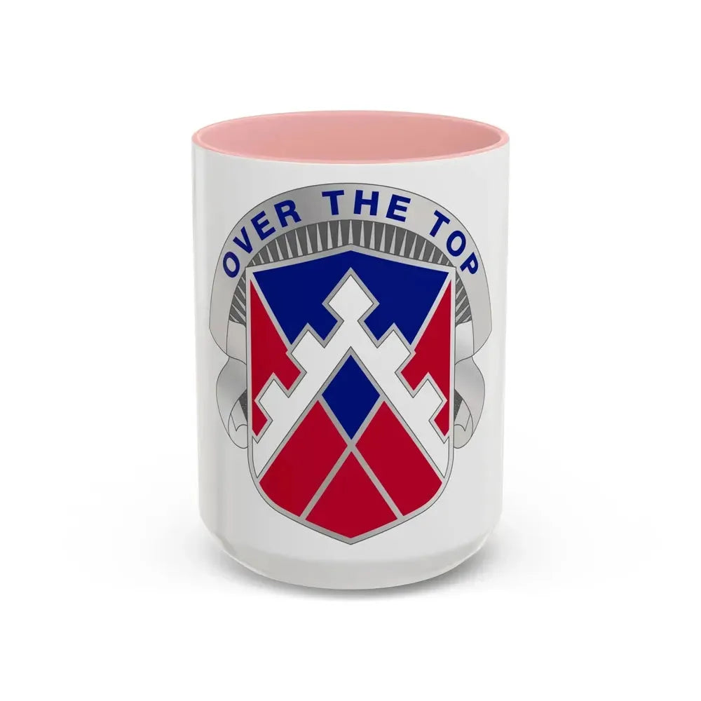 117 Engineer Brigade 2 (U.S. Army) Accent Coffee Mug 15oz Pink - Go Mug Yourself
