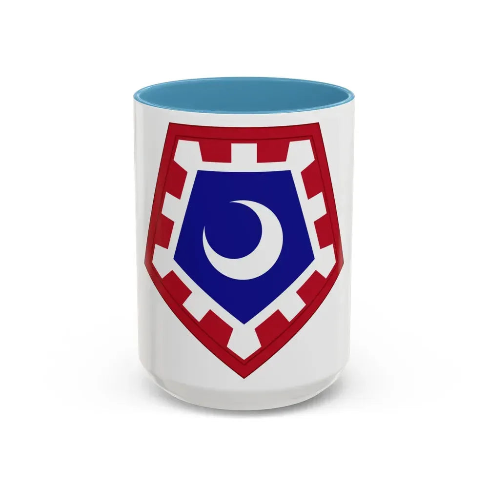 117 Engineer Brigade (U.S. Army) Accent Coffee Mug 15oz Light Blue - Go Mug Yourself