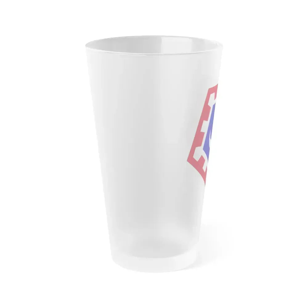 117 Engineer Brigade (U.S. Army) Frosted Pint Glass 16oz - Go Mug Yourself