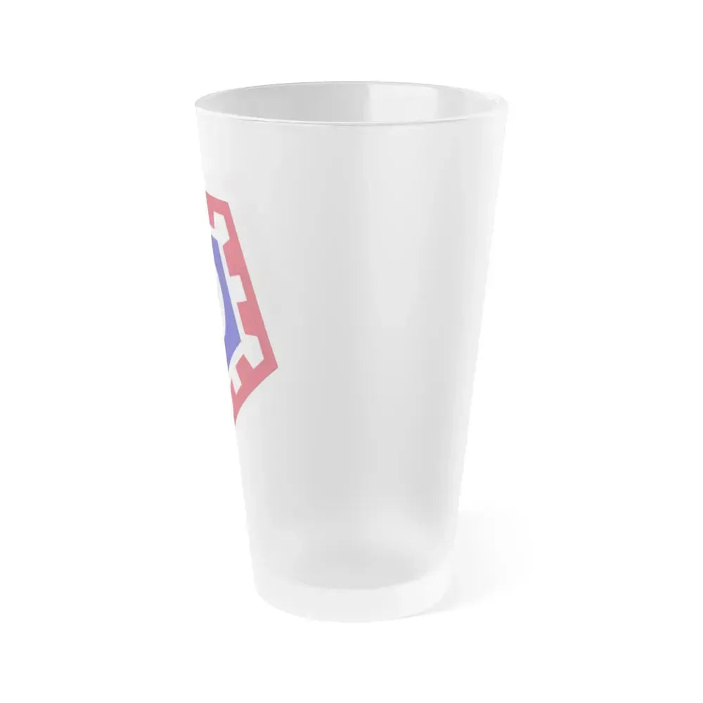 117 Engineer Brigade (U.S. Army) Frosted Pint Glass 16oz - Go Mug Yourself