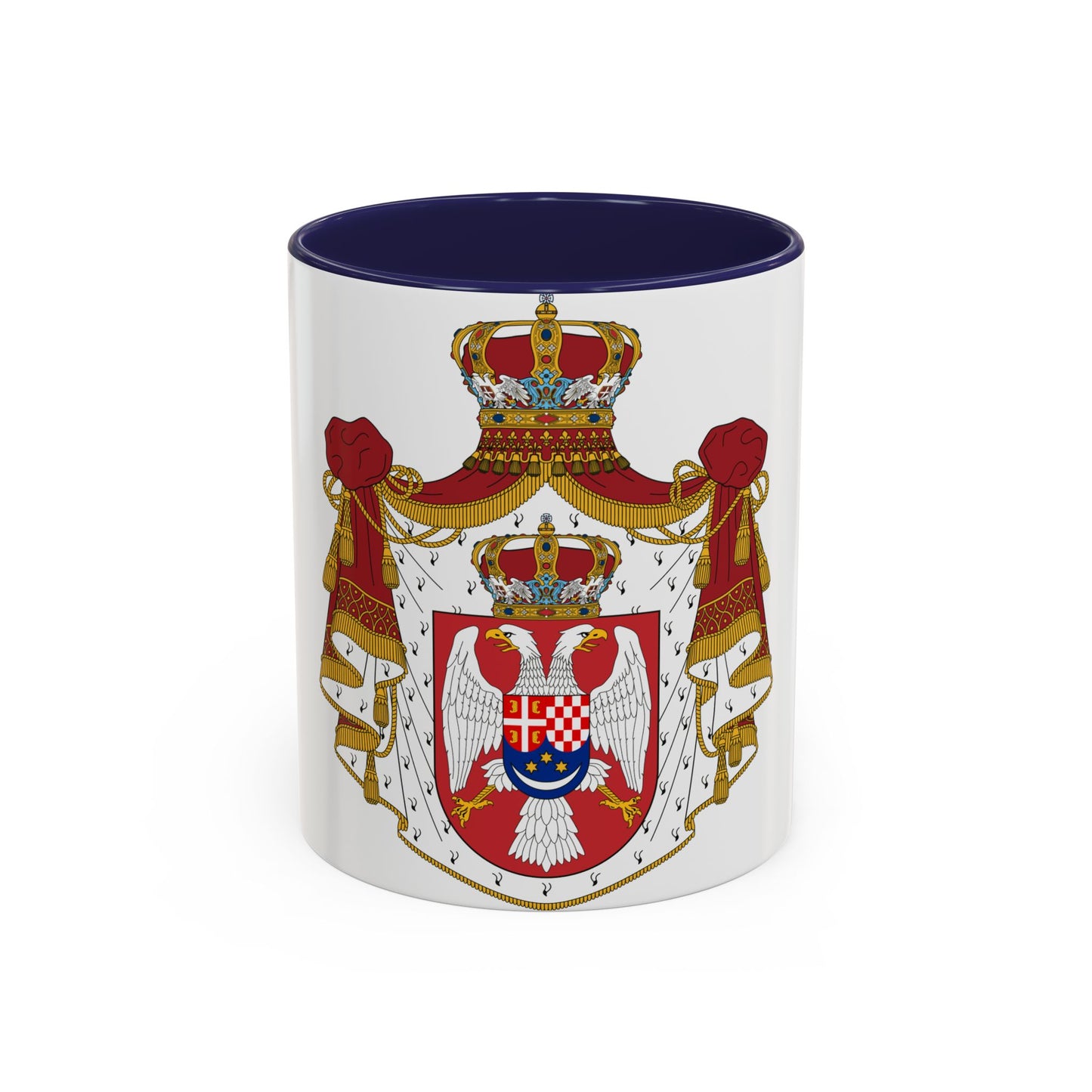 Coat of arms of the Kingdom of Yugoslavia - Accent Coffee Mug