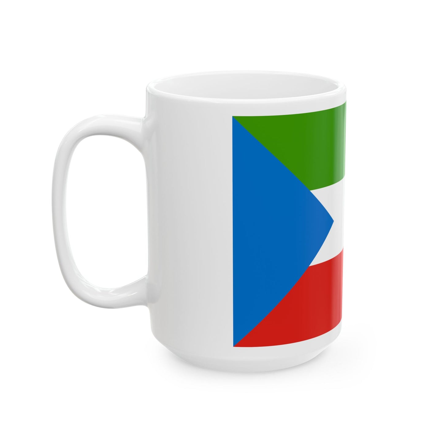 Flag of Equatorial Guinea without coat of arms (Equatorial Guinea) White Coffee Mug