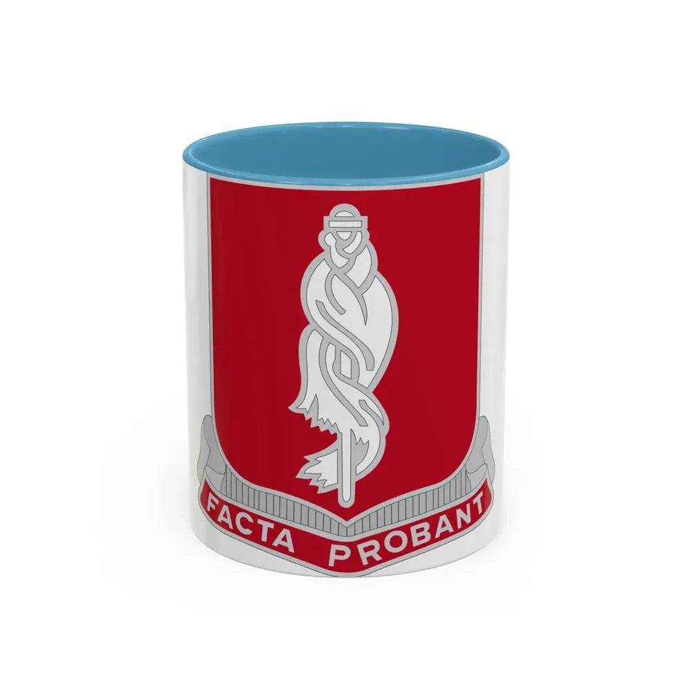 118 Military Police Battalion (U.S. Army) Accent Coffee Mug 11oz Light Blue - Go Mug Yourself