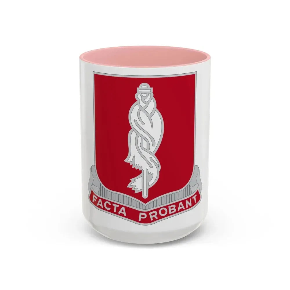 118 Military Police Battalion (U.S. Army) Accent Coffee Mug 15oz Pink - Go Mug Yourself
