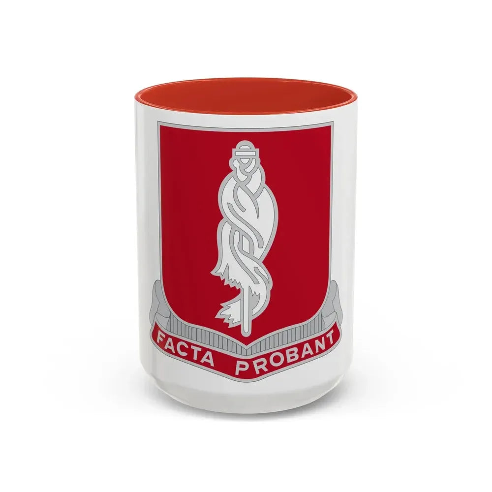 118 Military Police Battalion (U.S. Army) Accent Coffee Mug 15oz Red - Go Mug Yourself