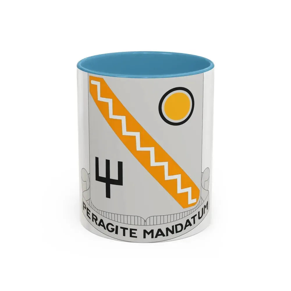 118 Signal Battalion (U.S. Army) Accent Coffee Mug 11oz Light Blue - Go Mug Yourself