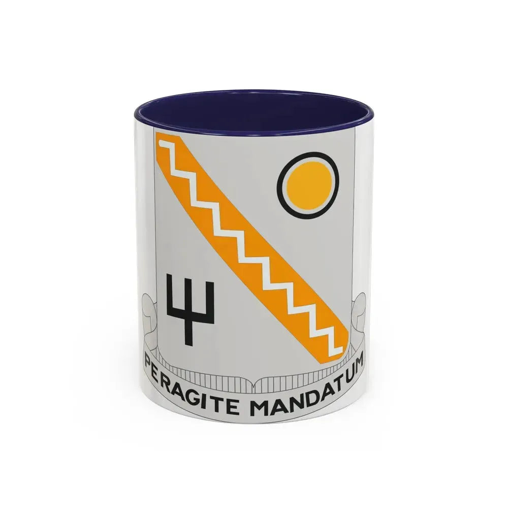 118 Signal Battalion (U.S. Army) Accent Coffee Mug 11oz Navy - Go Mug Yourself