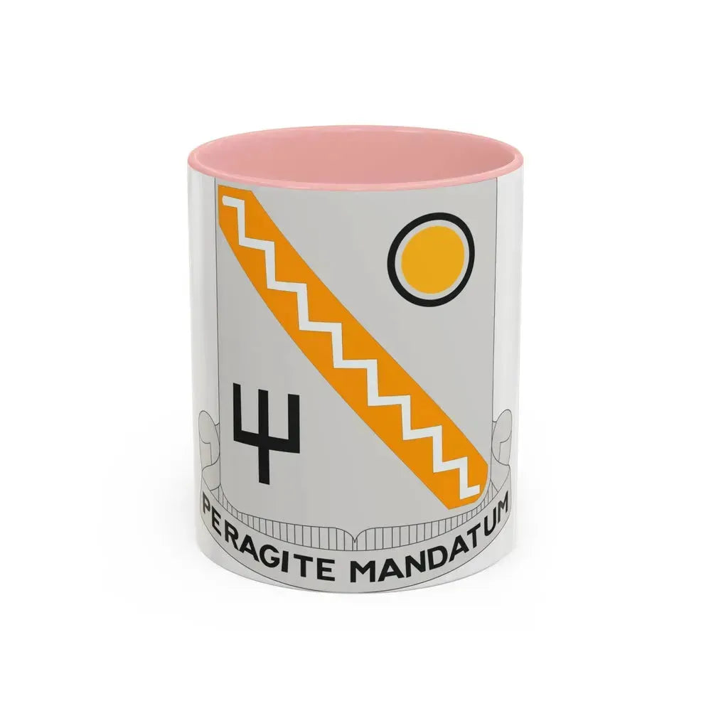 118 Signal Battalion (U.S. Army) Accent Coffee Mug 11oz Pink - Go Mug Yourself