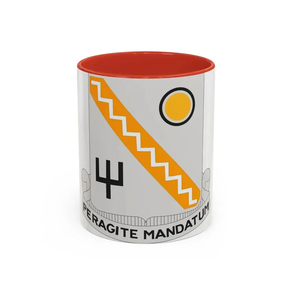 118 Signal Battalion (U.S. Army) Accent Coffee Mug 11oz Red - Go Mug Yourself