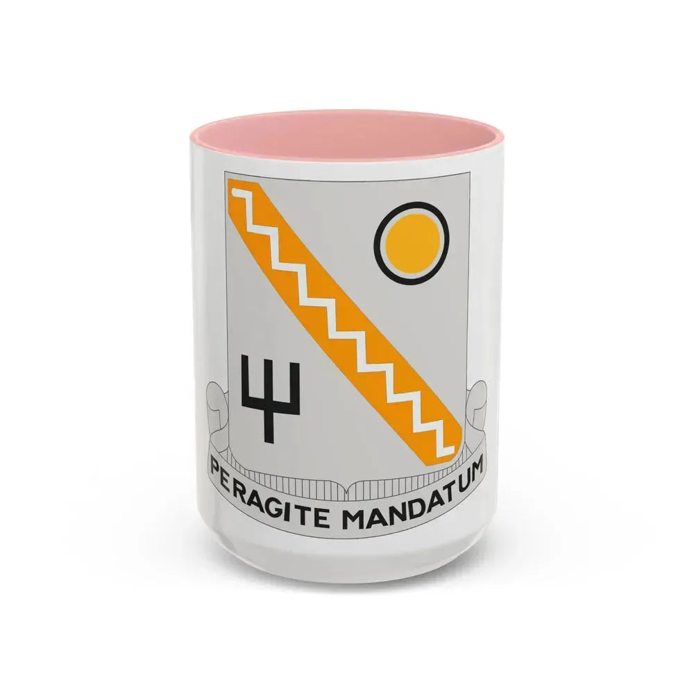 118 Signal Battalion (U.S. Army) Accent Coffee Mug 15oz Pink - Go Mug Yourself
