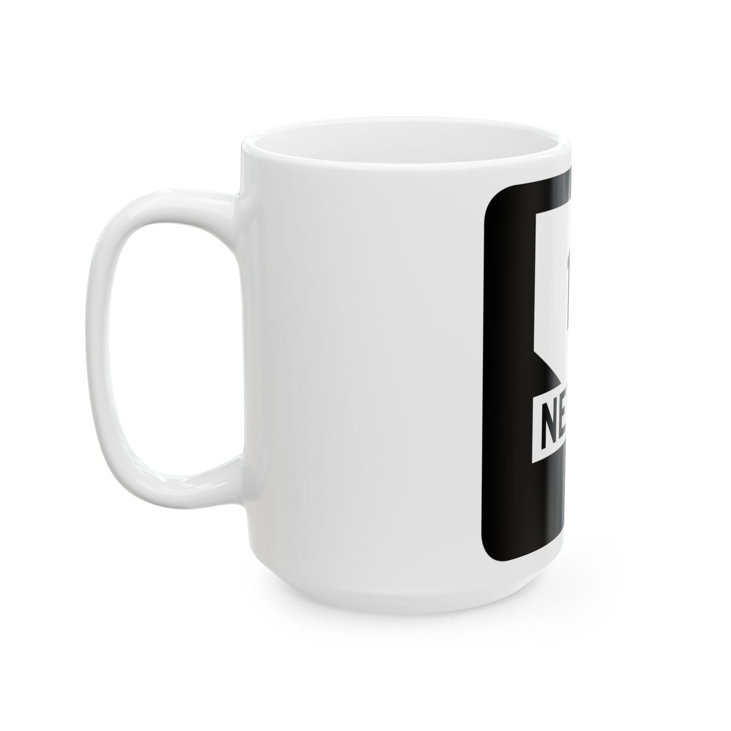 Nevada 1A (Nevada) (Road Sign) White Coffee Mug
