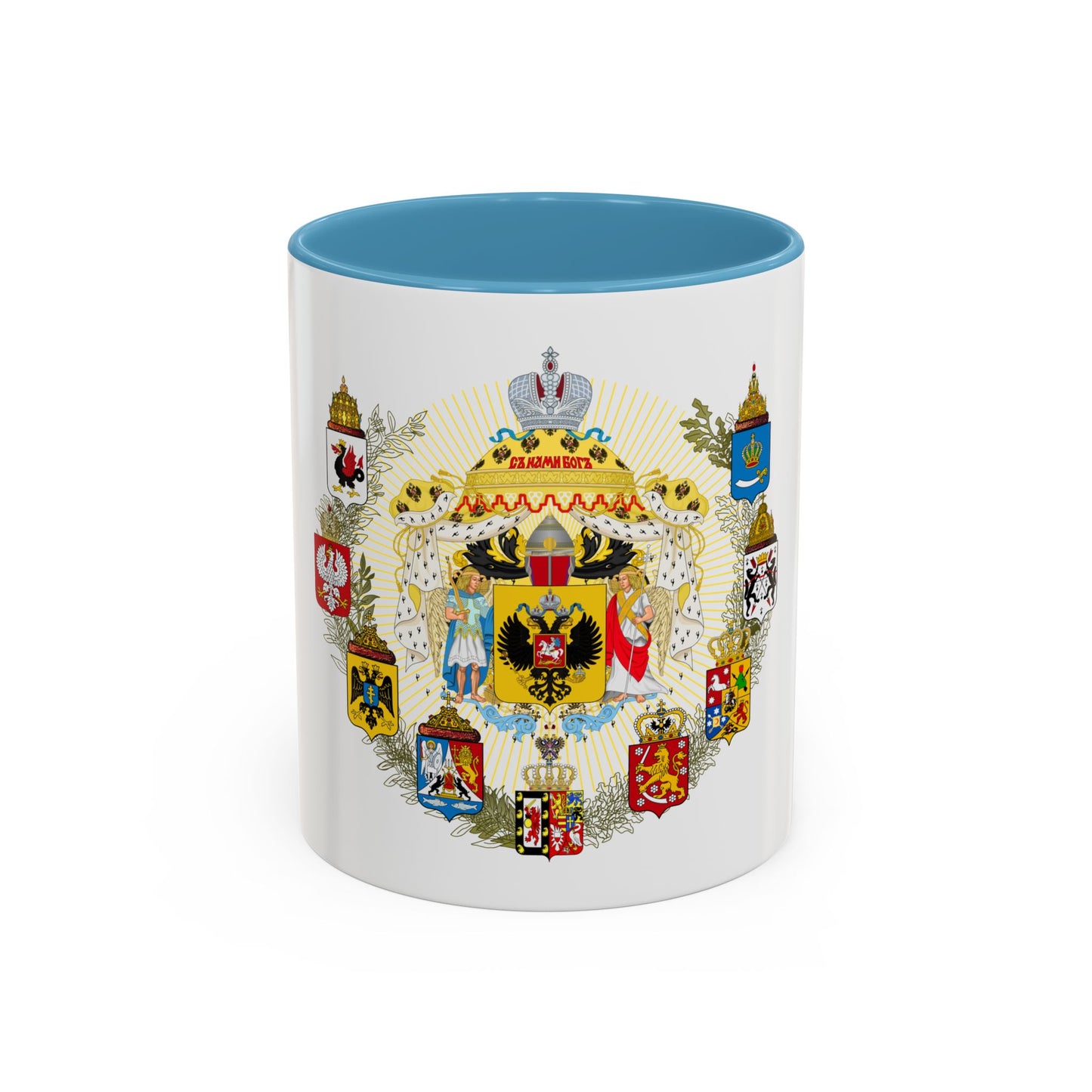 Middle Coat of Arms of the Russian Empire - Accent Coffee Mug