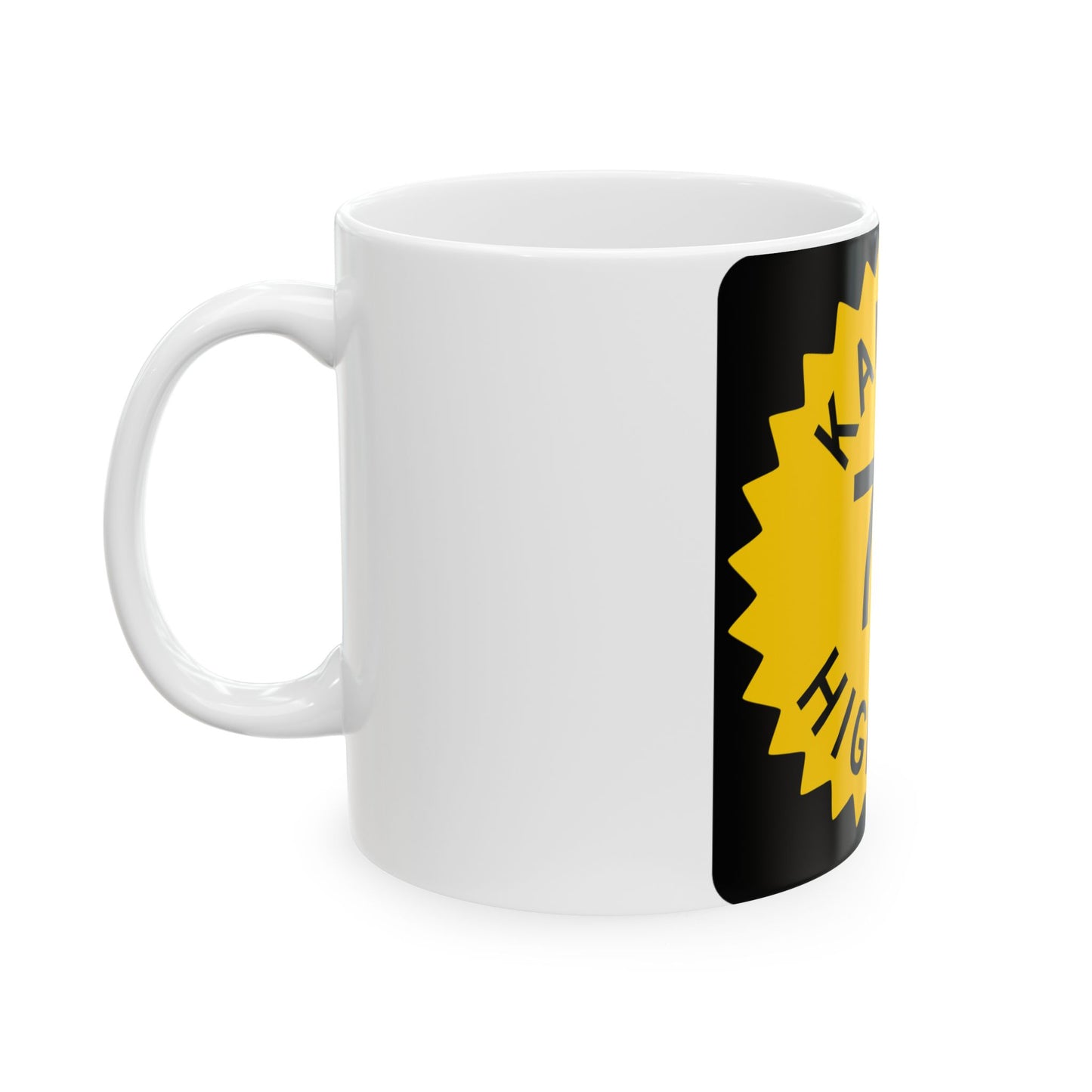 K-70 1948 (Kansas) (Road Sign) White Coffee Mug