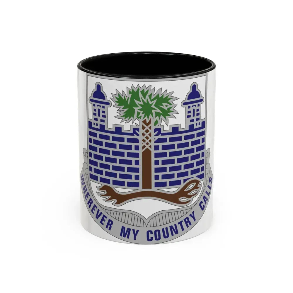 118th Infantry Regiment (U.S. Army) Accent Coffee Mug 11oz Black - Go Mug Yourself