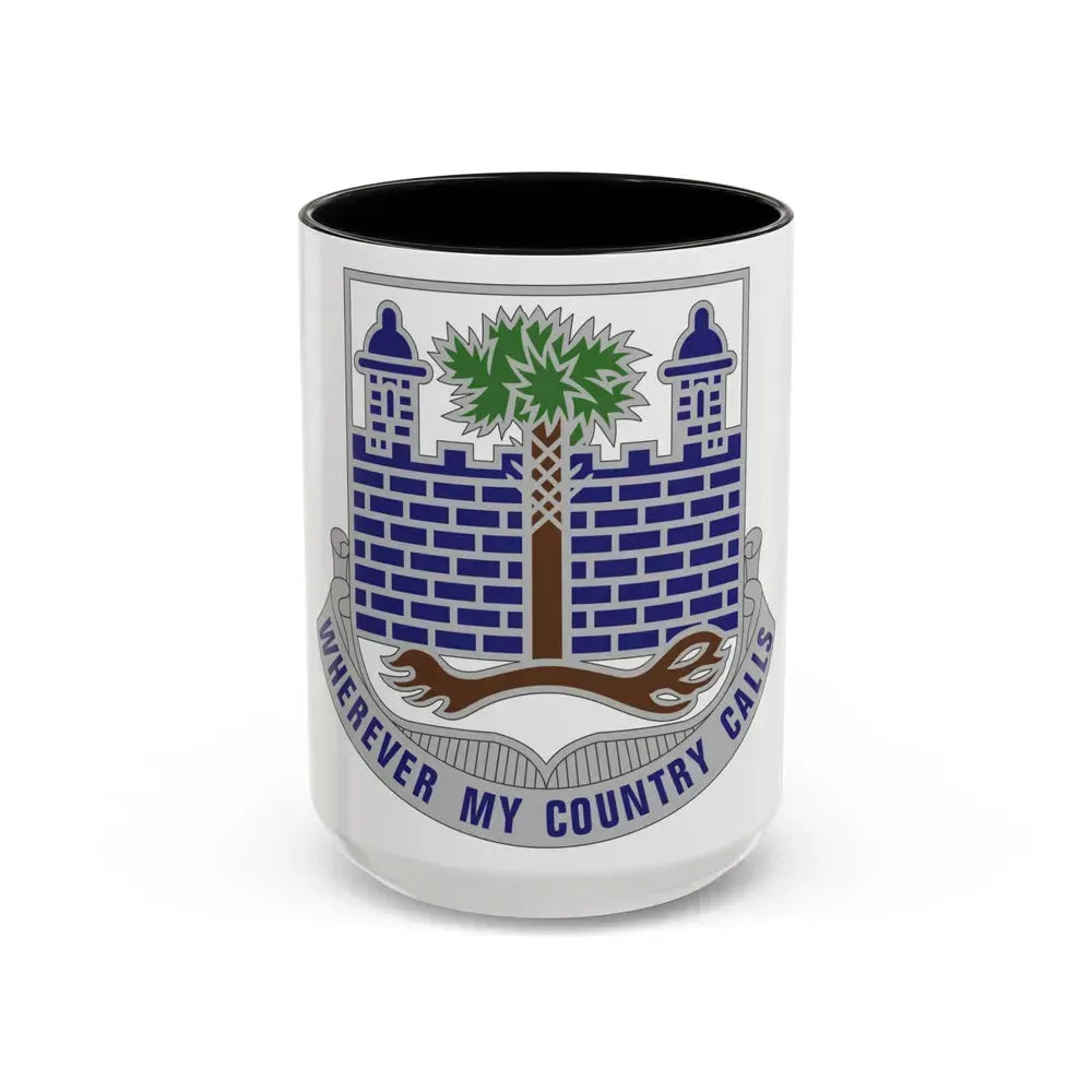 118th Infantry Regiment (U.S. Army) Accent Coffee Mug 15oz Black - Go Mug Yourself