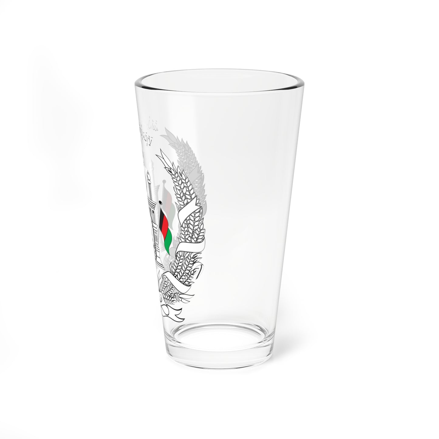 Emblem of Afghanistan 2013-2021 variant (Afghanistan) (Coat of Arms) Pint Glass 16oz