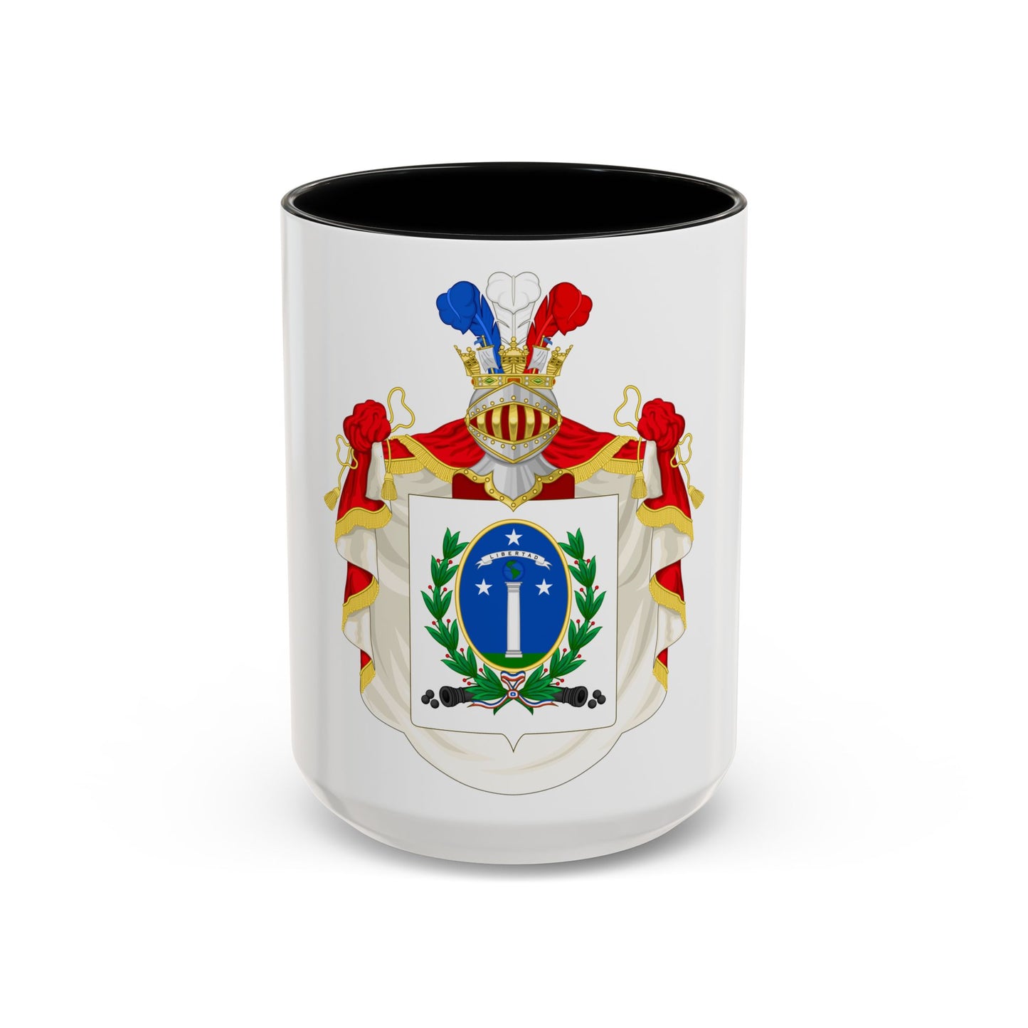 Ornamented Coat of Arms of Chile (1819-1834) Cerro Castillo Version - Accent Coffee Mug