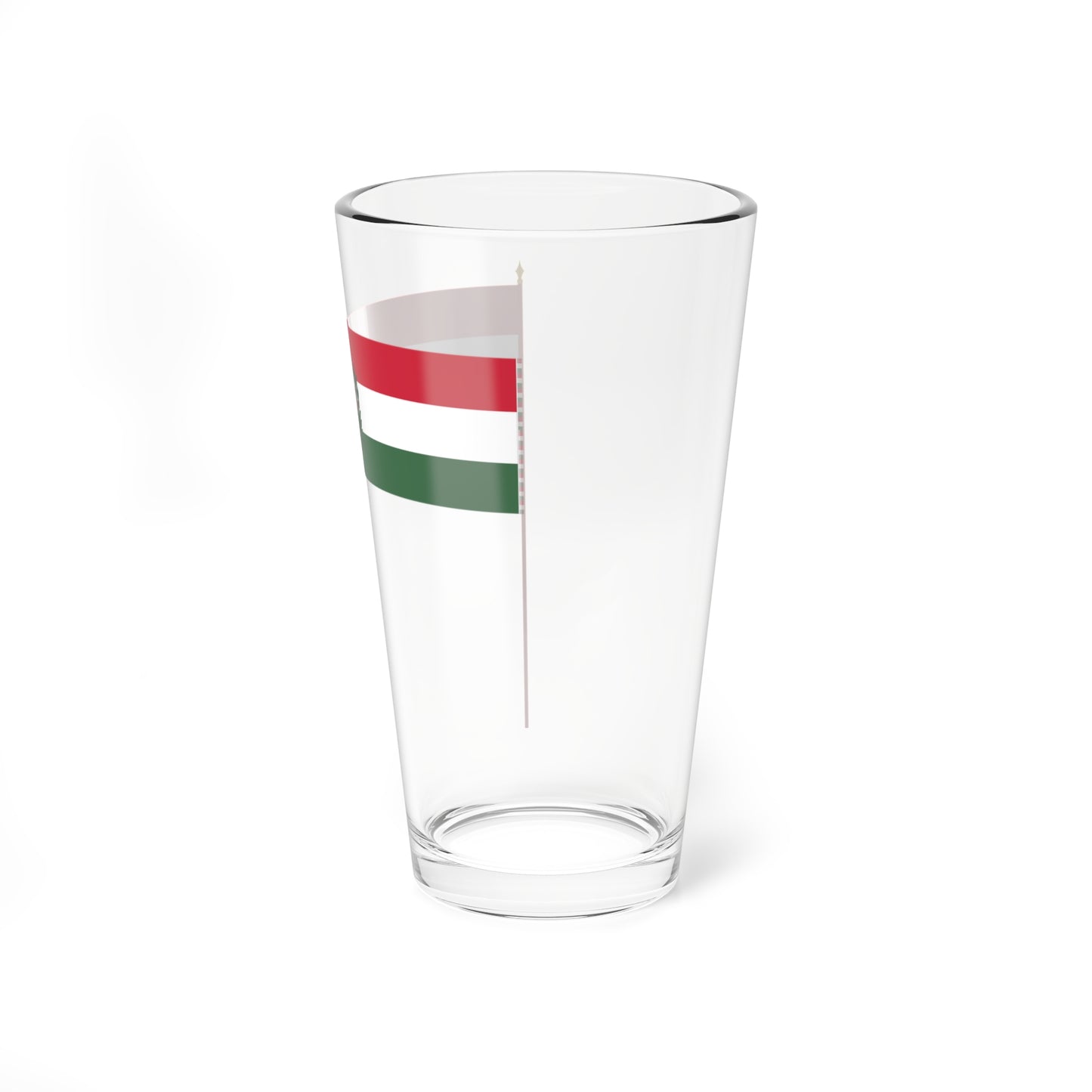 War Flag of Hungary 1939-1945 size I with staff (Hungary) Pint Glass 16oz