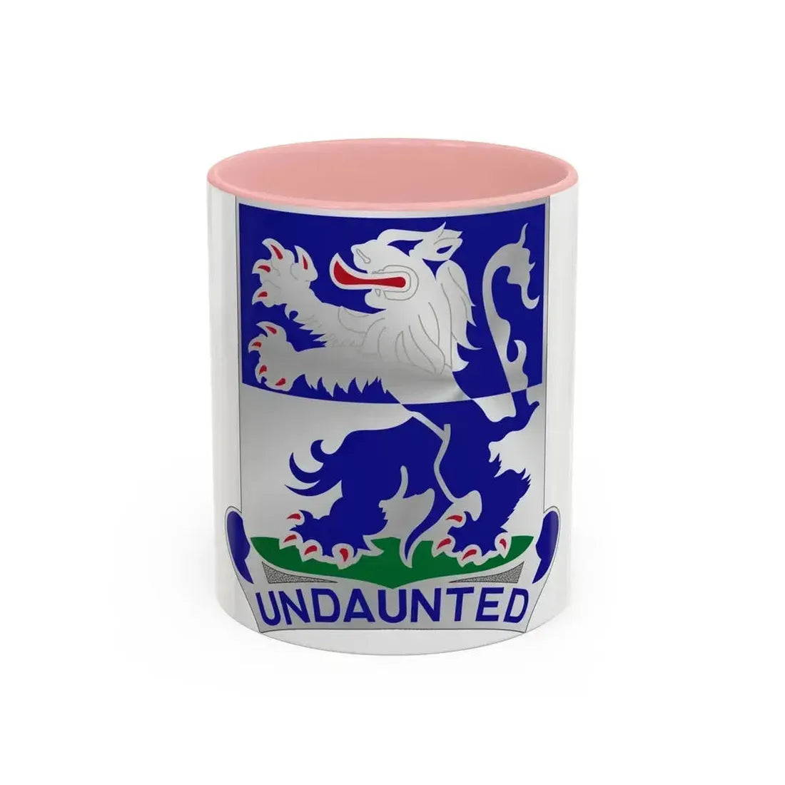 119th Infantry Regiment (U.S. Army) Accent Coffee Mug 11oz Pink - Go Mug Yourself