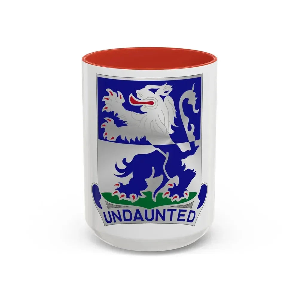 119th Infantry Regiment (U.S. Army) Accent Coffee Mug 15oz Red - Go Mug Yourself