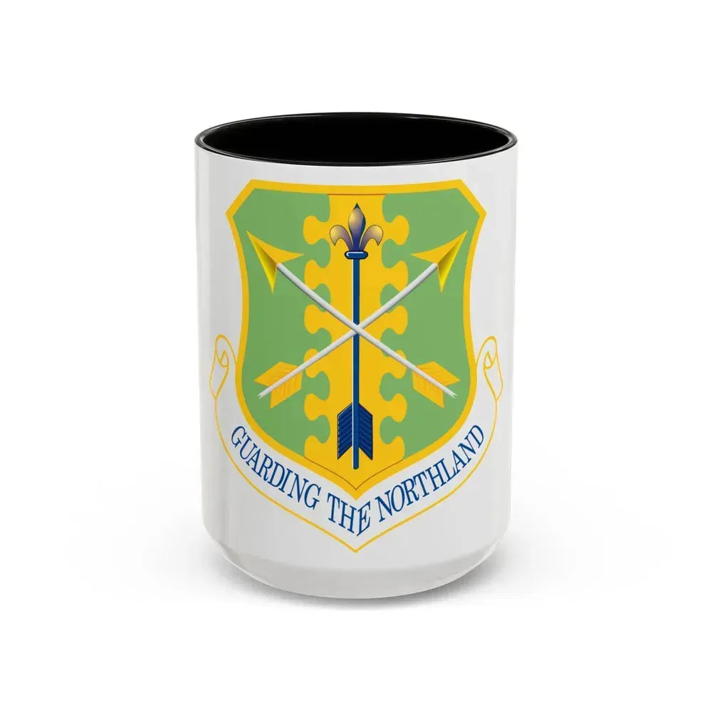 119th Wing (U.S. Air Force) Accent Coffee Mug 15oz Black - Go Mug Yourself