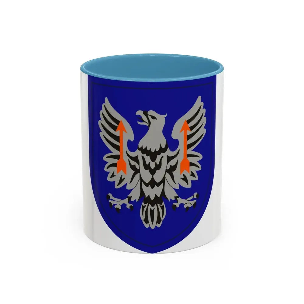 11th Expeditionary Combat Aviation Brigade (U.S. Army) Accent Coffee Mug 11oz Light Blue - Go Mug Yourself
