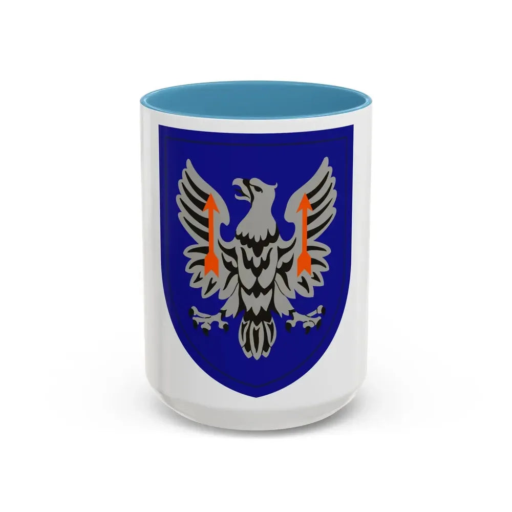 11th Expeditionary Combat Aviation Brigade (U.S. Army) Accent Coffee Mug 15oz Light Blue - Go Mug Yourself