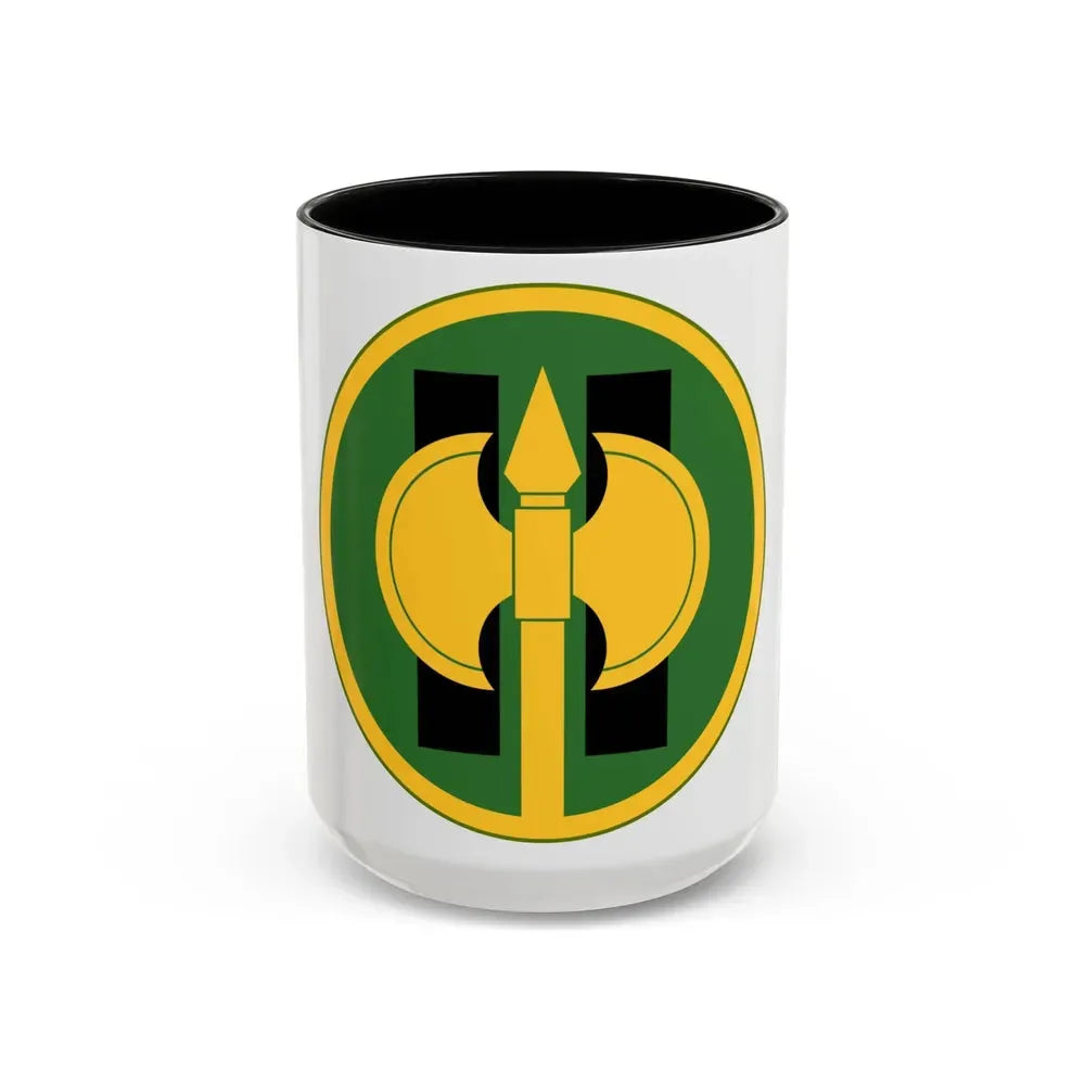 11th Military Police Brigade (U.S. Army) Accent Coffee Mug 15oz Black - Go Mug Yourself