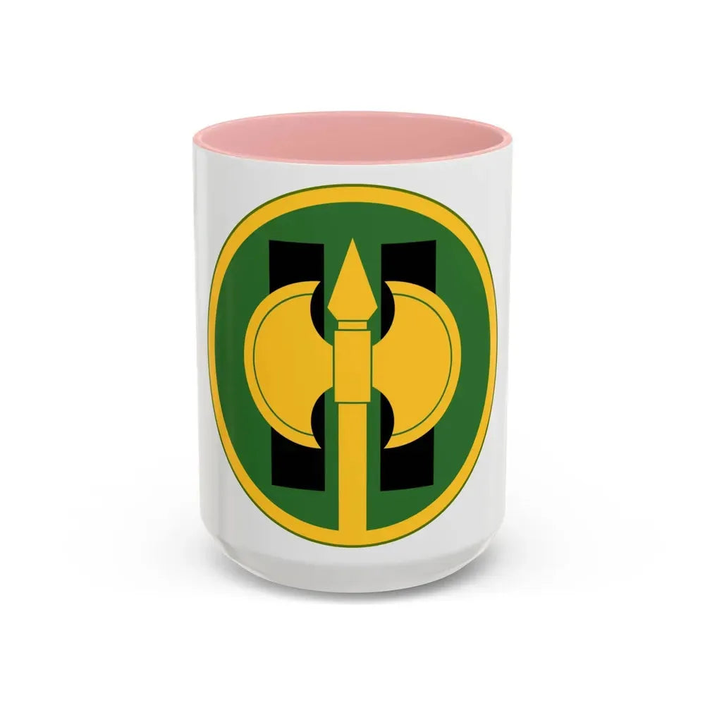 11th Military Police Brigade (U.S. Army) Accent Coffee Mug 15oz Pink - Go Mug Yourself