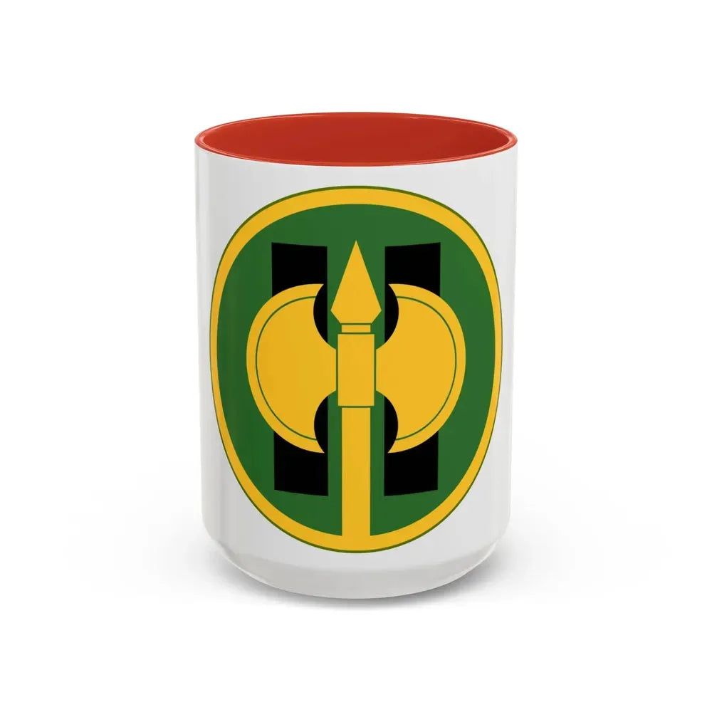 11th Military Police Brigade (U.S. Army) Accent Coffee Mug 15oz Red - Go Mug Yourself