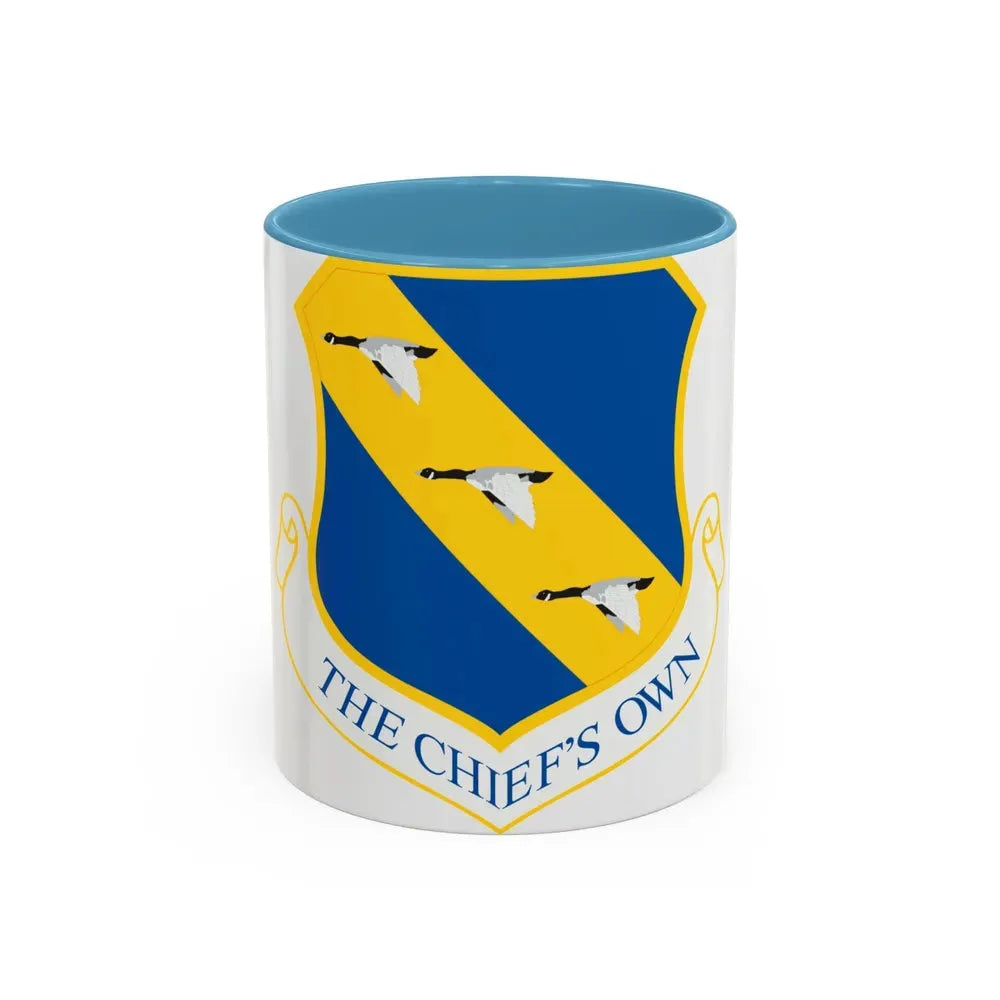 11th Wing (U.S. Air Force) Accent Coffee Mug 11oz Light Blue - Go Mug Yourself
