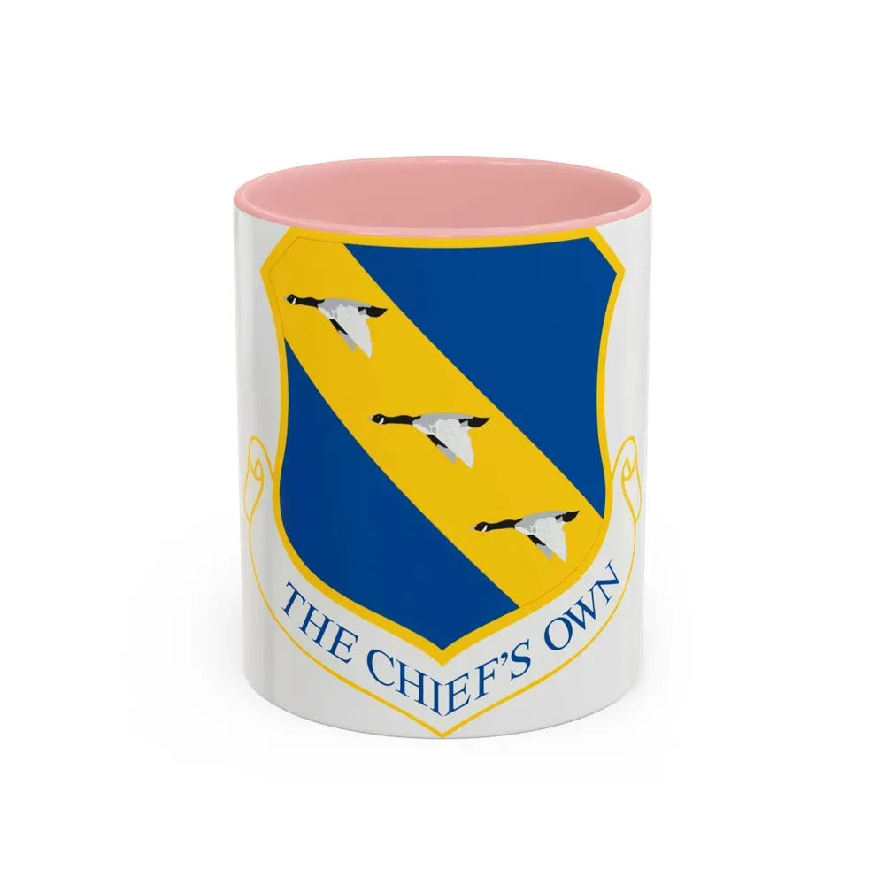11th Wing (U.S. Air Force) Accent Coffee Mug 11oz Pink - Go Mug Yourself