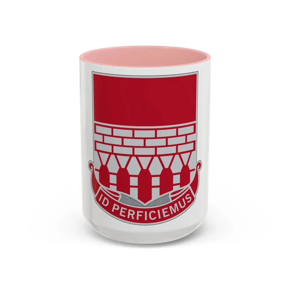 12 Engineer Battalion (U.S. Army) Accent Coffee Mug 15oz Pink - Go Mug Yourself