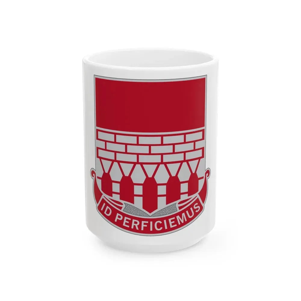 12 Engineer Battalion (U.S. Army) White Coffee Mug 15oz - Go Mug Yourself