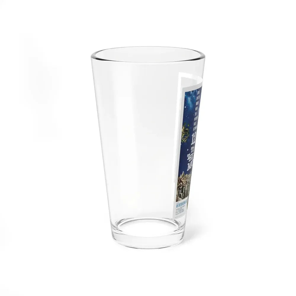12 TO THE MOON 1960 Movie Poster - Pint Glass 16oz - Go Mug Yourself