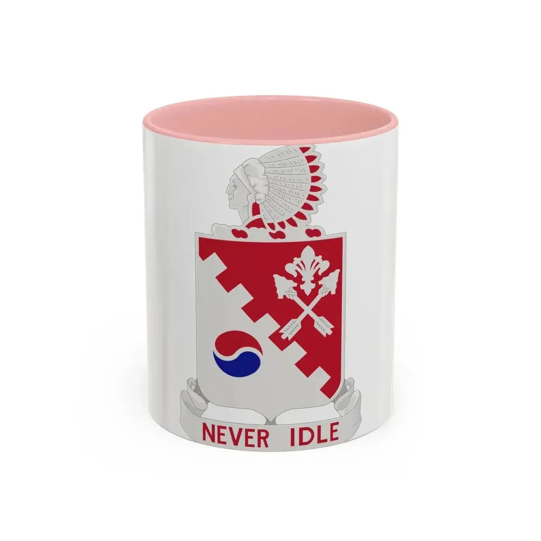120 Engineer Battalion (U.S. Army) Accent Coffee Mug 11oz Pink - Go Mug Yourself