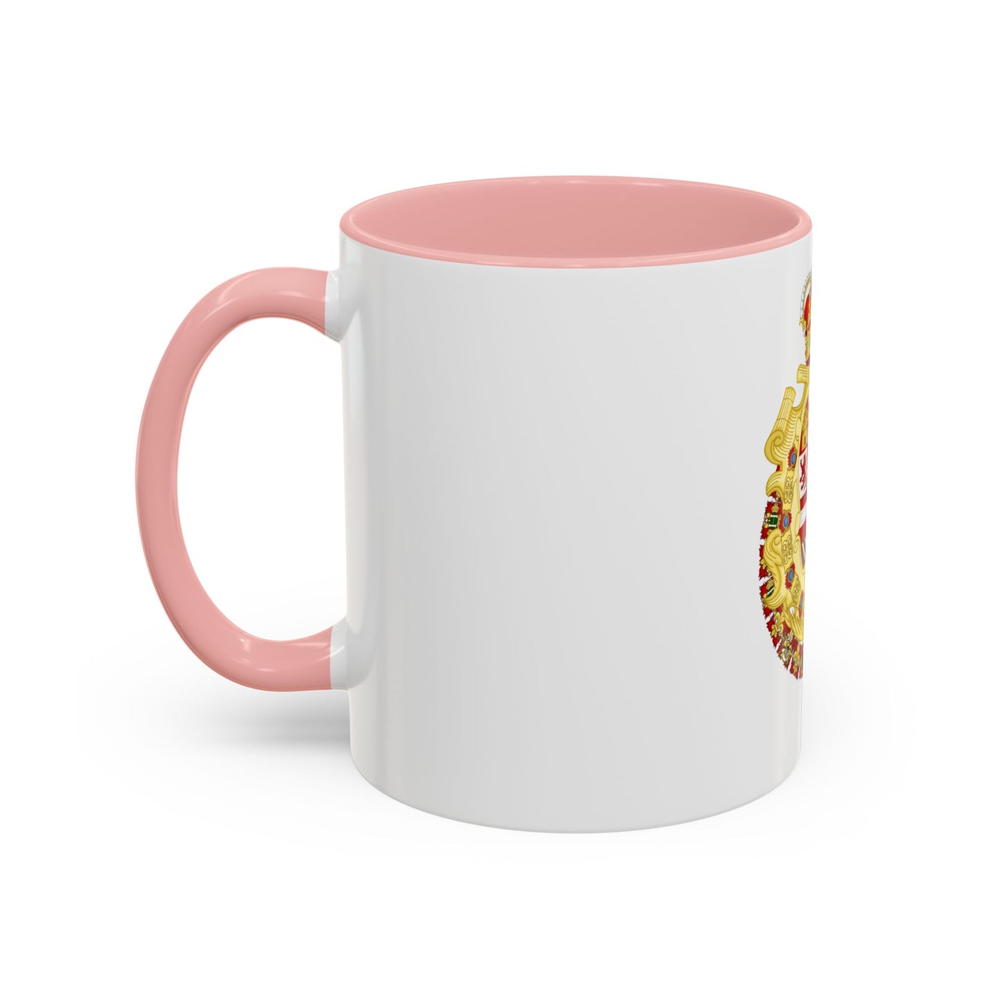 Royal Greater Coat of Arms of Spain (1700-1761) - Accent Coffee Mug