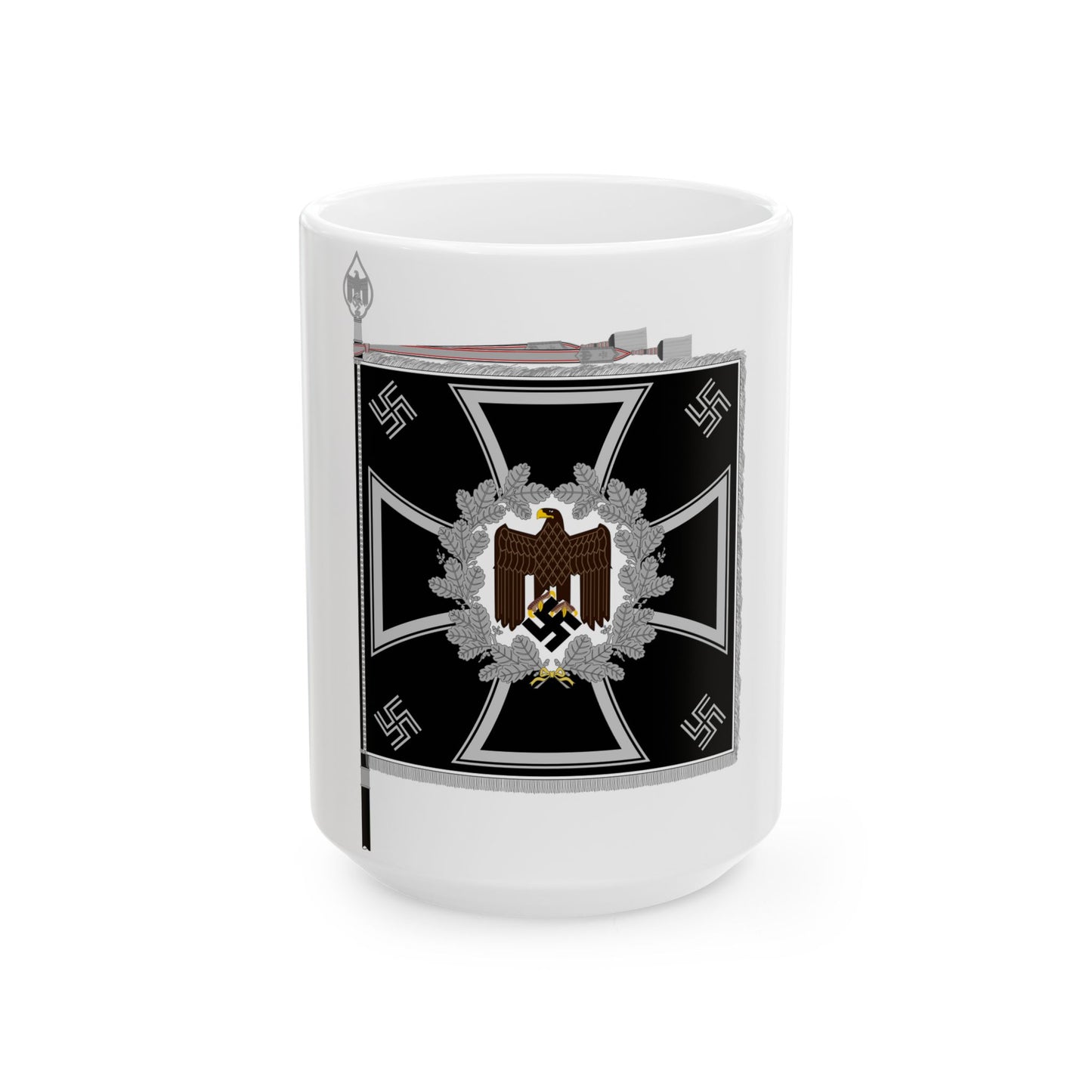 Heeresfahne Pioniere (Germany) White Coffee Mug