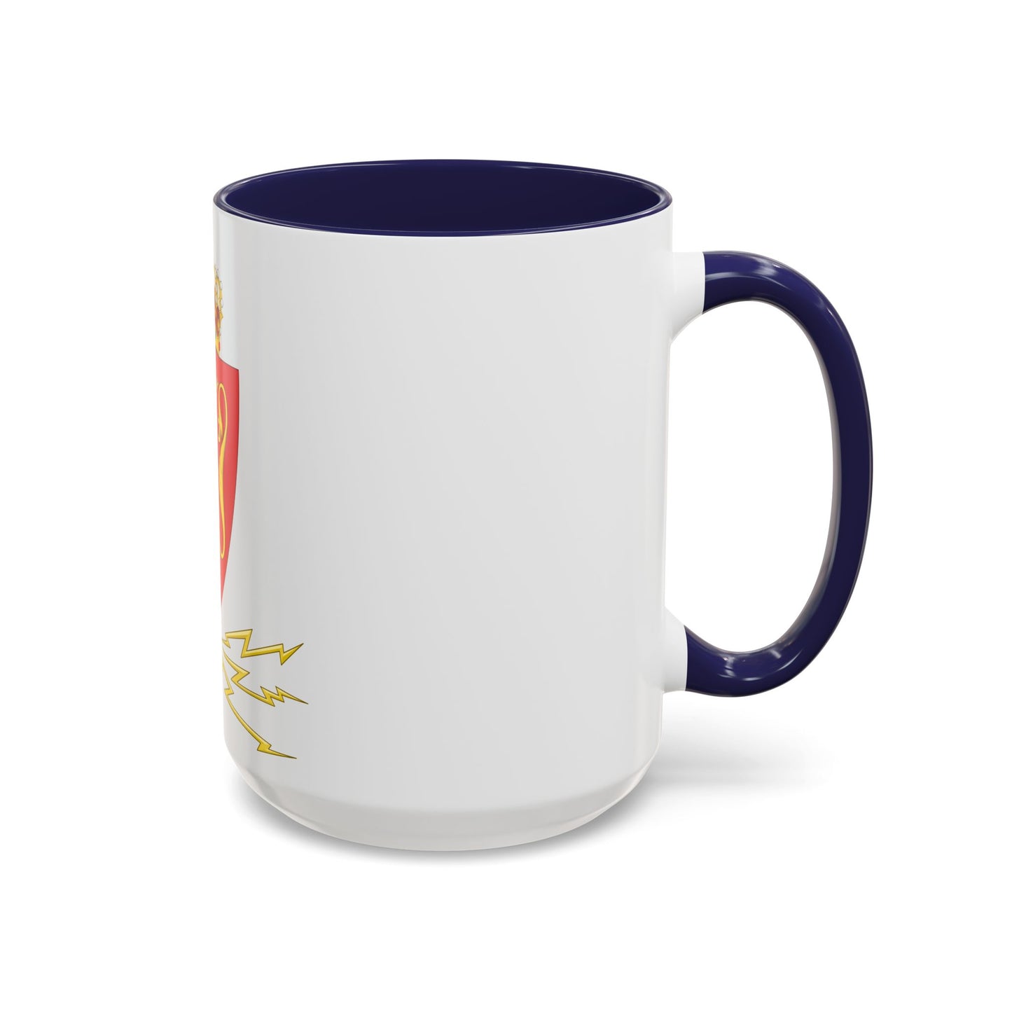 Coat of arms of the Norwegian Telegraph Administration - Accent Coffee Mug