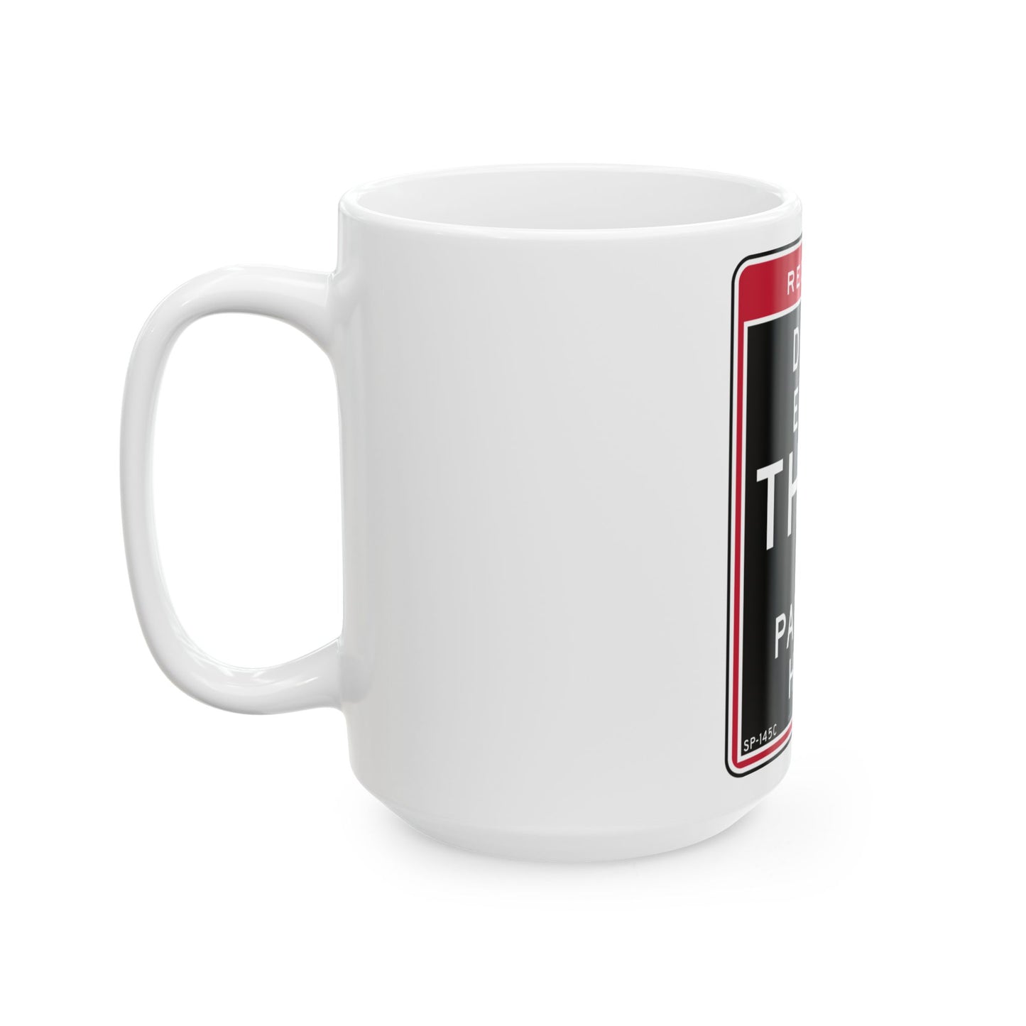 NYCDOT SP-145C (New York) (Road Sign) White Coffee Mug