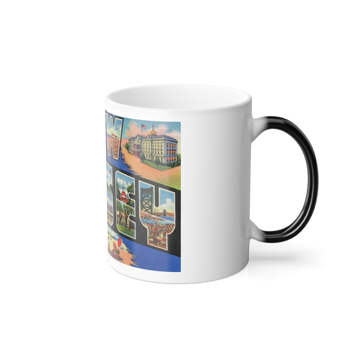 Greetings from New Jersey (Greeting Postcards) Color Changing Mug 11oz