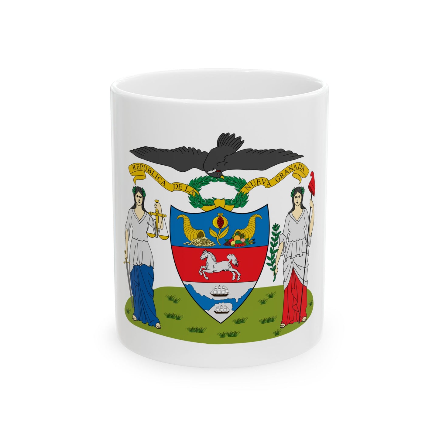 Coat of arms of New Granada (proposal) - White Coffee Mug