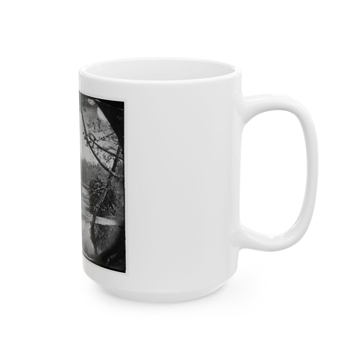 Chickahominy River, Va. Bridge On Mechanicsville Road (U.S. Civil War) White Coffee Mug