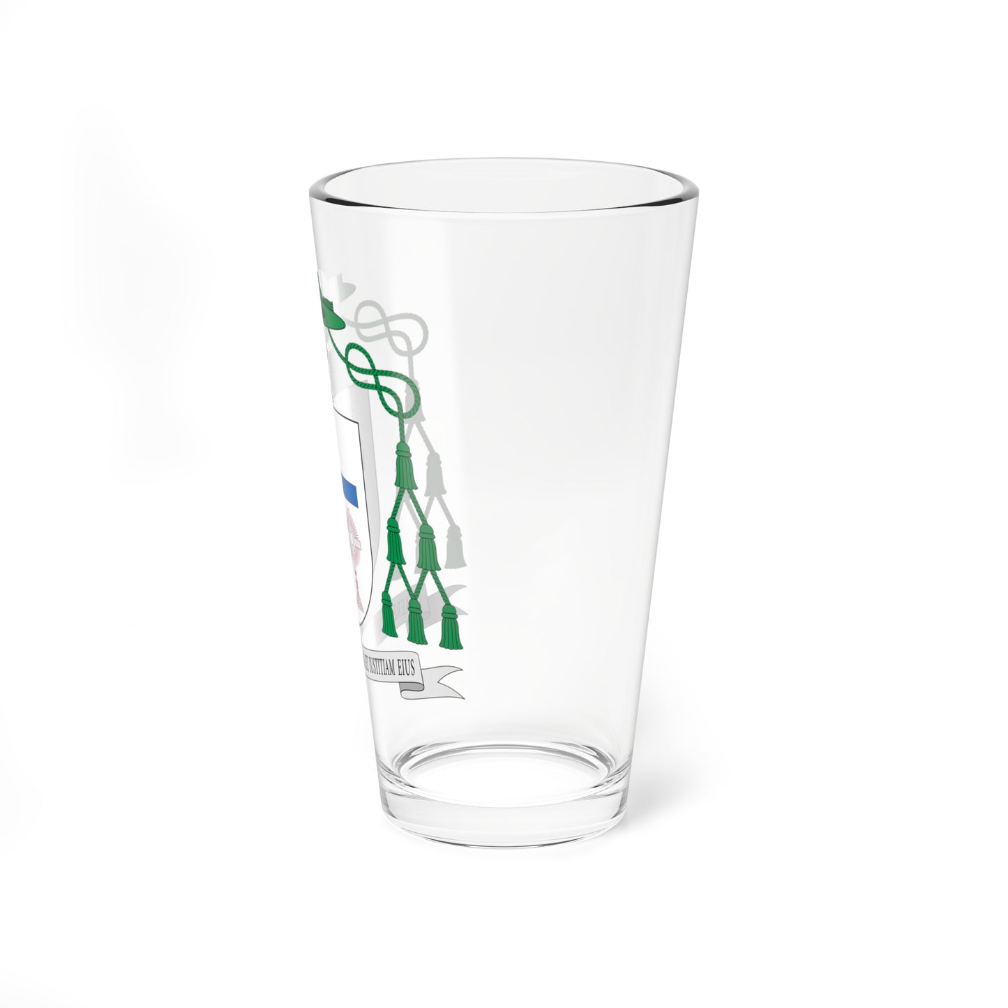 Escudo de Carlos Escribano Subías obispo (Spain) (Coat of Arms) Pint Glass 16oz