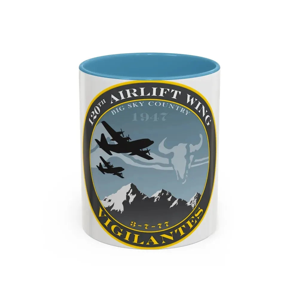 120th Airlift Wing (U.S. Air Force) Accent Coffee Mug 11oz Light Blue - Go Mug Yourself