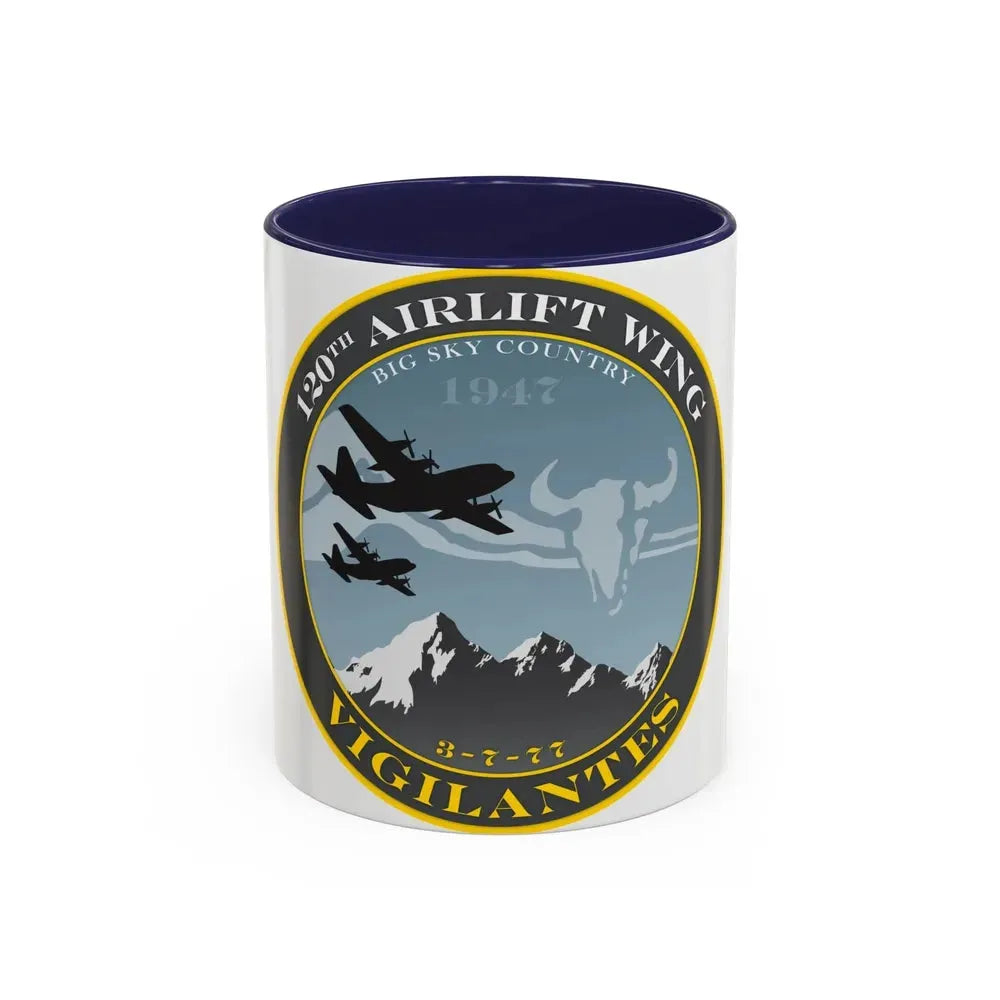 120th Airlift Wing (U.S. Air Force) Accent Coffee Mug 11oz Navy - Go Mug Yourself