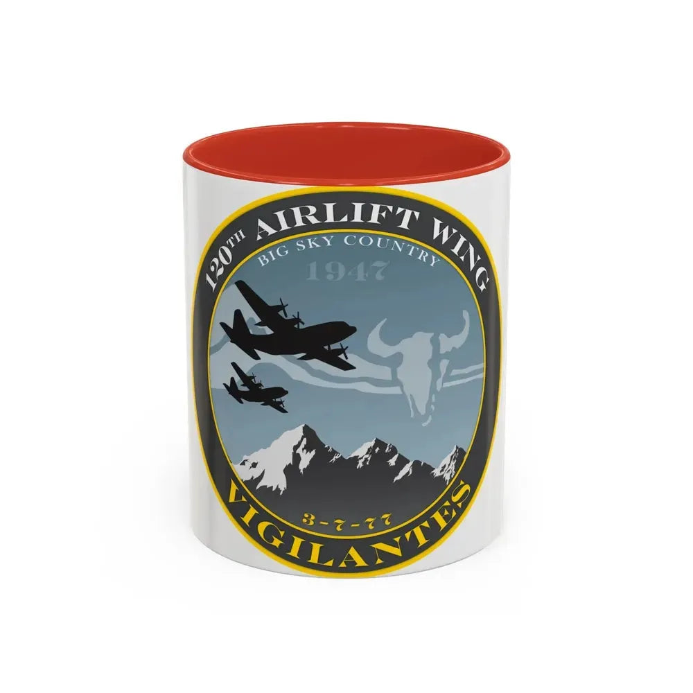 120th Airlift Wing (U.S. Air Force) Accent Coffee Mug 11oz Red - Go Mug Yourself